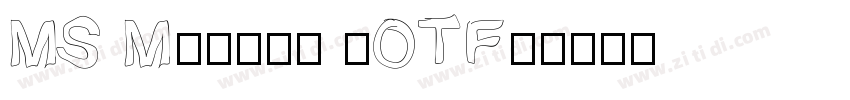 MS Mincho (OTF)字体转换